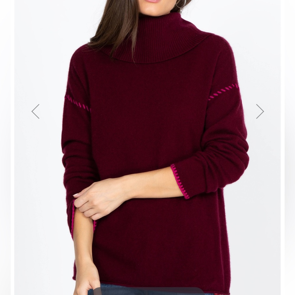 Johnny Was RECYCLED CASHMERE COWL NECK